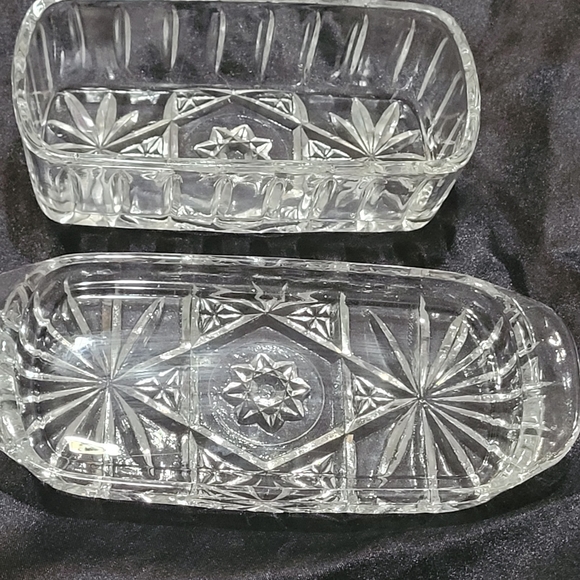 Vintage Anchor Hocking Star of David Butter Dish With Lid~Perfect Condition - Picture 5 of 6